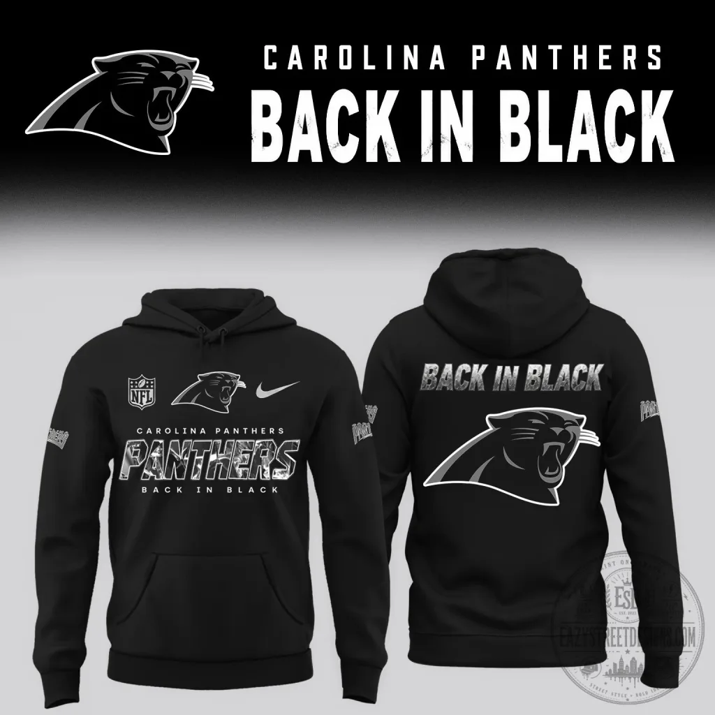 Carolina Panthers Back In Black Limited Edition Football Team Hoodie Carolina Panthers Back In Black Limited Edition Football Team Hoodie