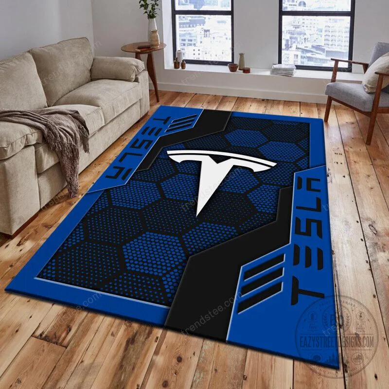 Tesla Motors Logo Geometric Pattern Area Rug 18 Tesla Motors Logo Geometric Pattern Area Rug