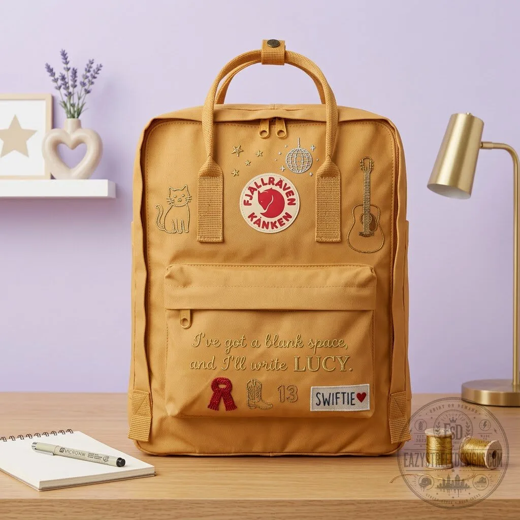 Taylor Swift Blank Space Embroidered Fjallraven Kanken Backpack 13 Taylor Swift Blank Space Embroidered Fjallraven Kanken Backpack