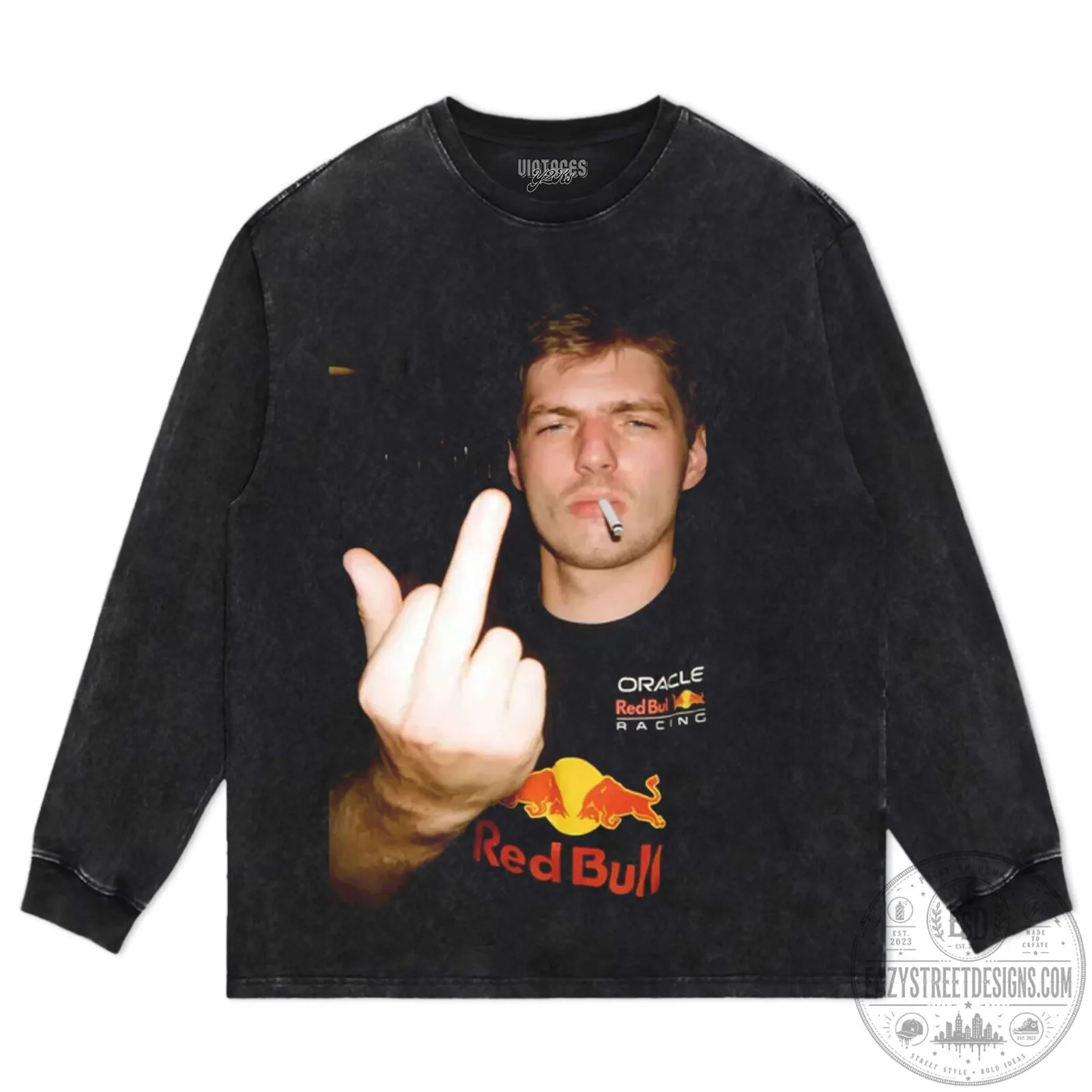 Max Verstappen Middle Finger Smoking Red Bull Racing Formula 1 T-Shirt 17 Max Verstappen Middle Finger Smoking Red Bull Racing Formula 1 T-Shirt