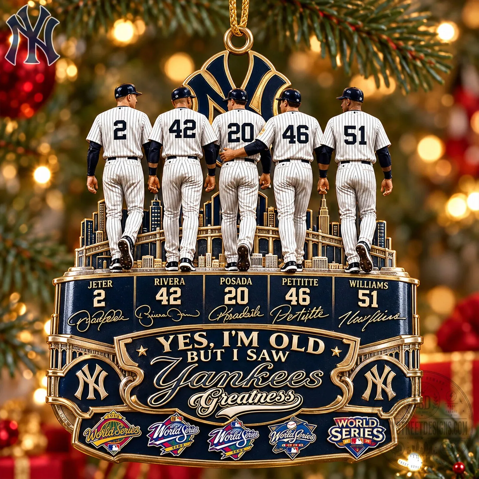 New York Yankees Greatness Christmas Tree Ornament