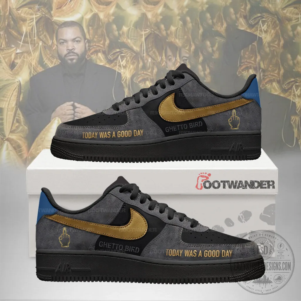 Ice Cube It Was a Good Day Ghetto Bird Custom Embossed Logo Shoes 2 Ice Cube It Was a Good Day Ghetto Bird Custom Embossed Logo Shoes