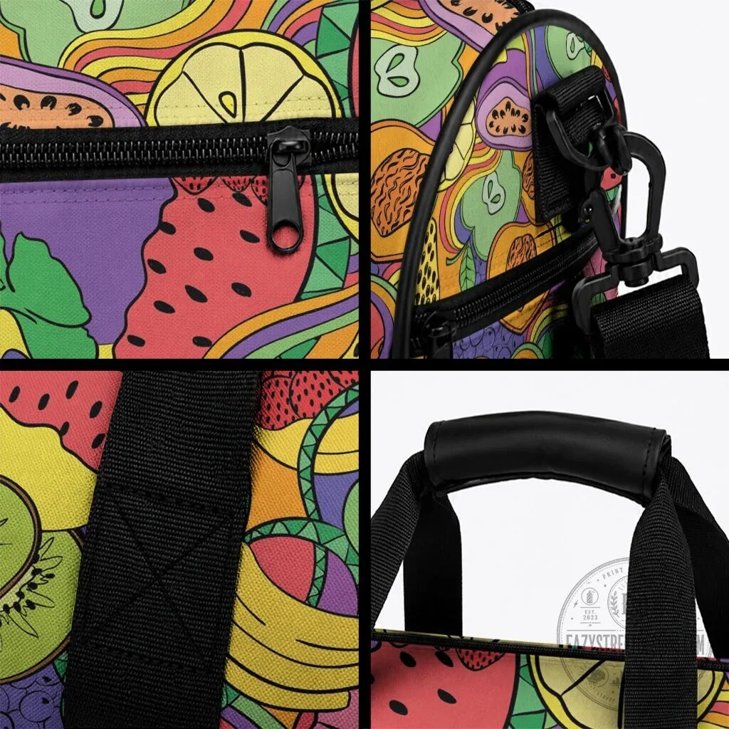 Vibrant Tropical Fruit Hippie Style Pattern Duffle Bag 10 Vibrant Tropical Fruit Hippie Style Pattern Duffle Bag