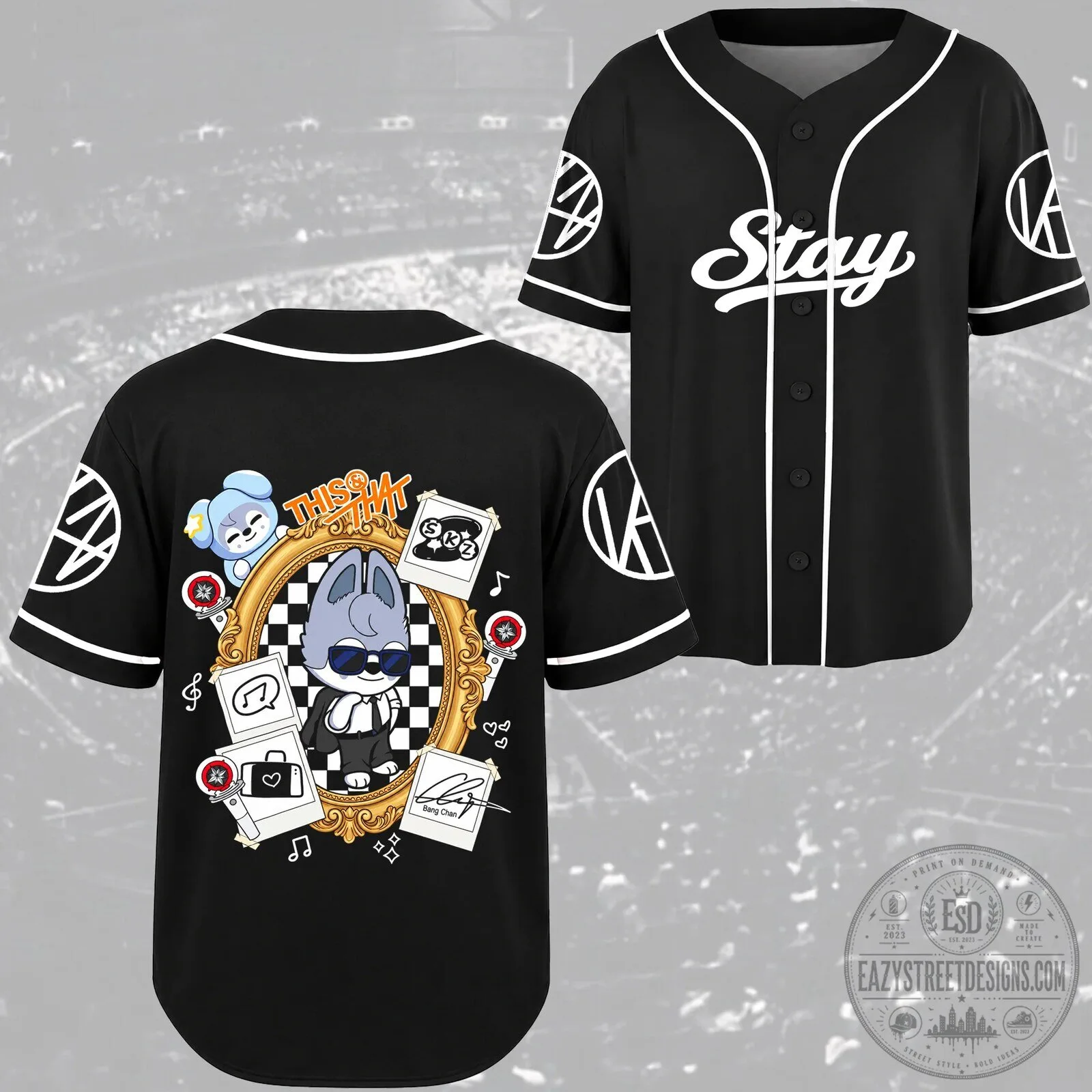 Stray Kids Skzoo This & That Streetwear Baseball Jersey for Stay Fans