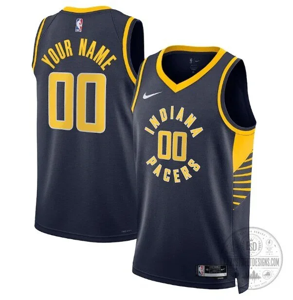 Indiana Pacers Icon Edition Navy Blue Basketball Jersey