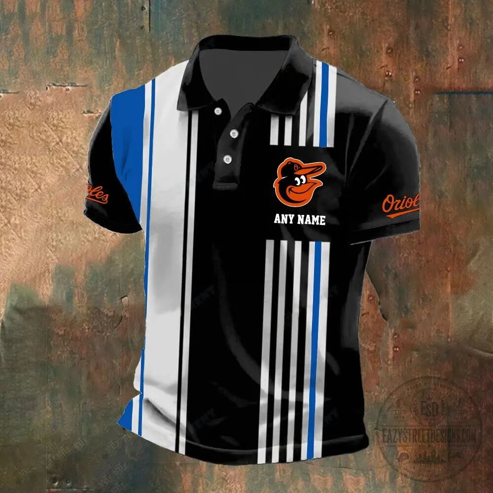 Baltimore Orioles Personalized Name Striped Design Polo Shirt 12 Baltimore Orioles Personalized Name Striped Design Polo Shirt