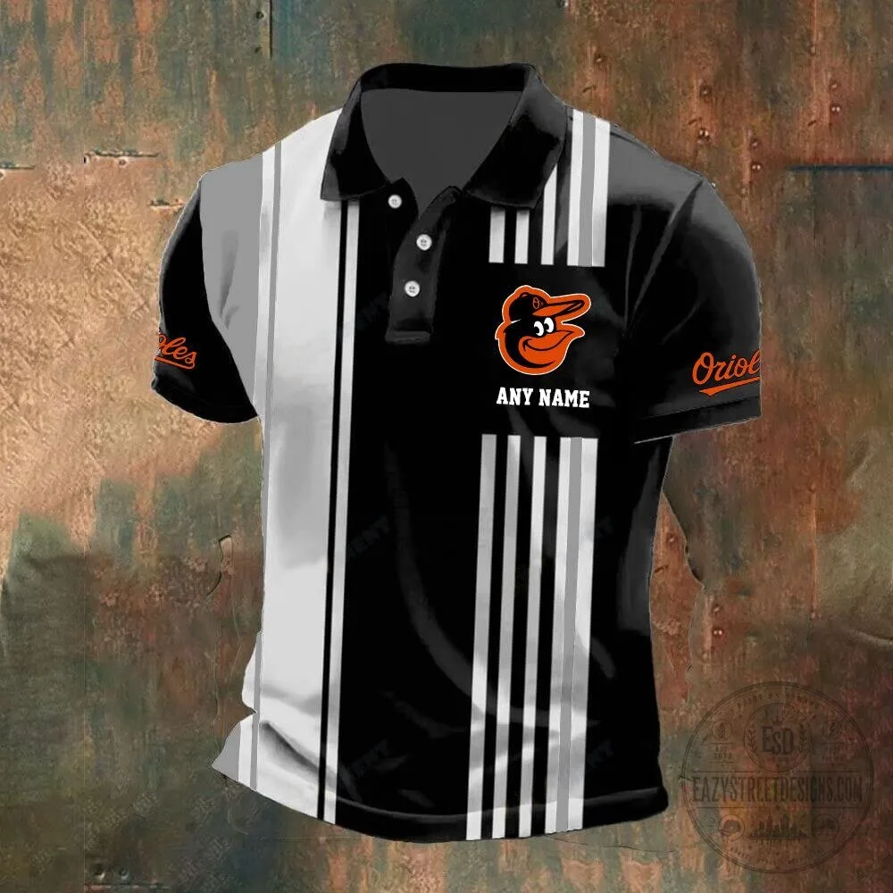 Baltimore Orioles Personalized Name Striped Design Polo Shirt 14 Baltimore Orioles Personalized Name Striped Design Polo Shirt