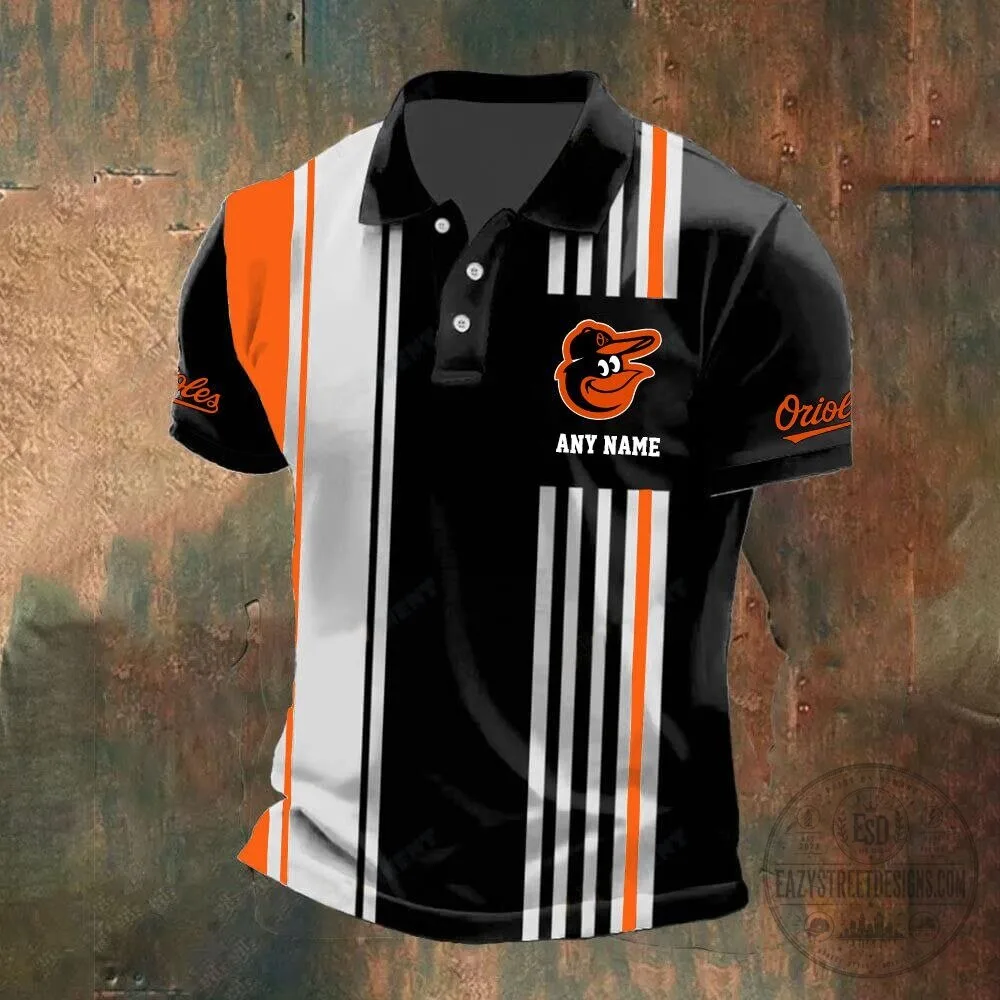 Baltimore Orioles Personalized Name Striped Design Polo Shirt 15 Baltimore Orioles Personalized Name Striped Design Polo Shirt