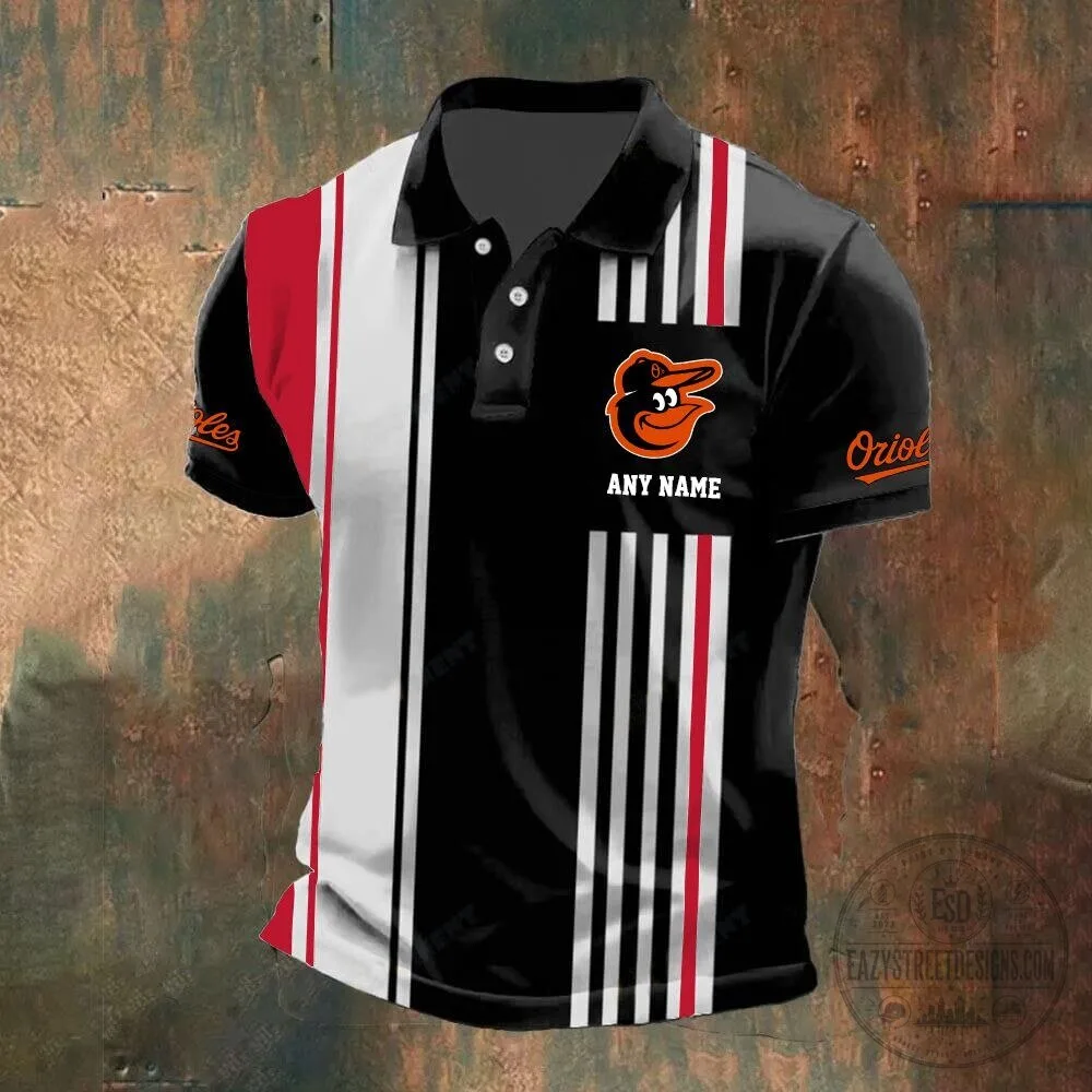 Baltimore Orioles Personalized Name Striped Design Polo Shirt 16 Baltimore Orioles Personalized Name Striped Design Polo Shirt