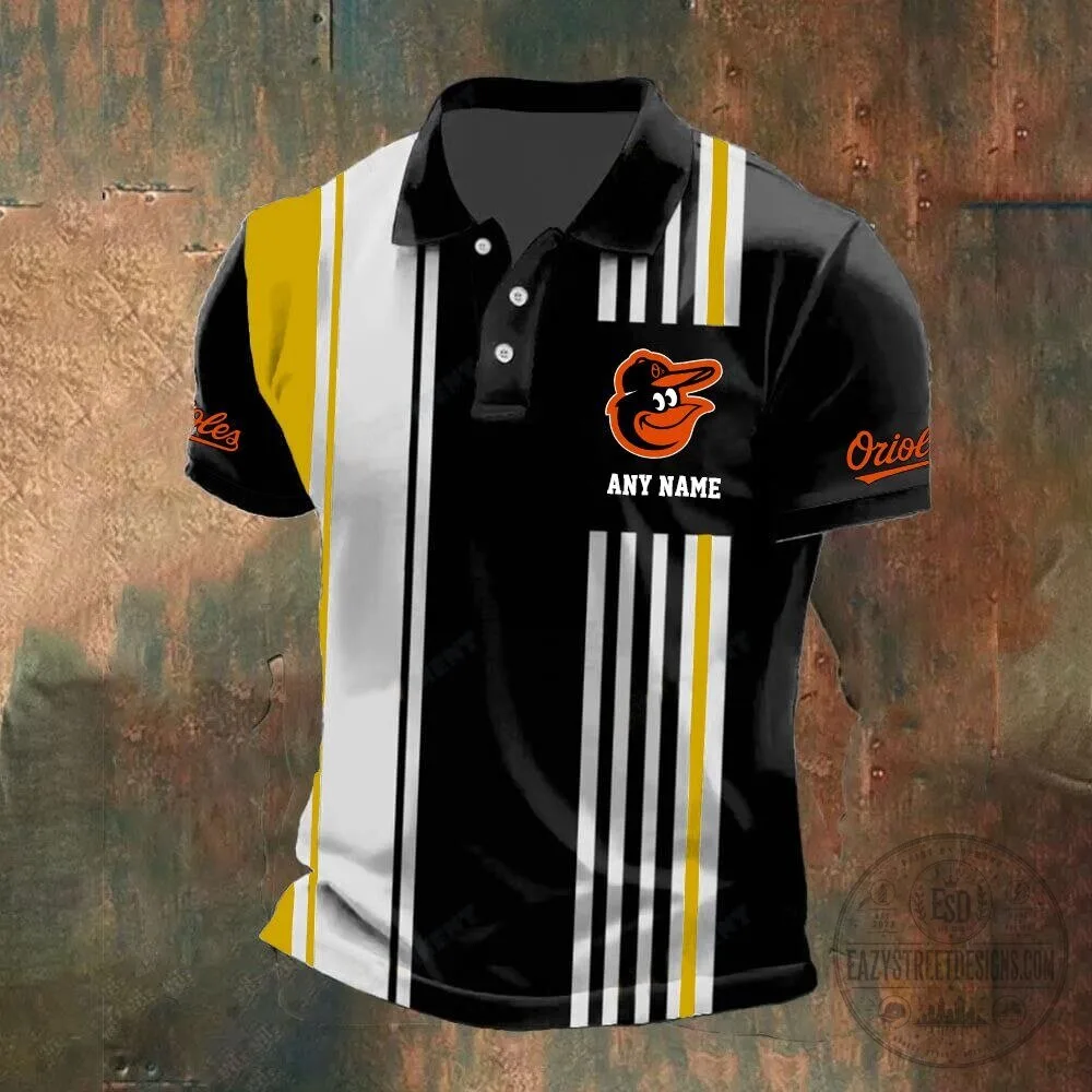 Baltimore Orioles Personalized Name Striped Design Polo Shirt 17 Baltimore Orioles Personalized Name Striped Design Polo Shirt