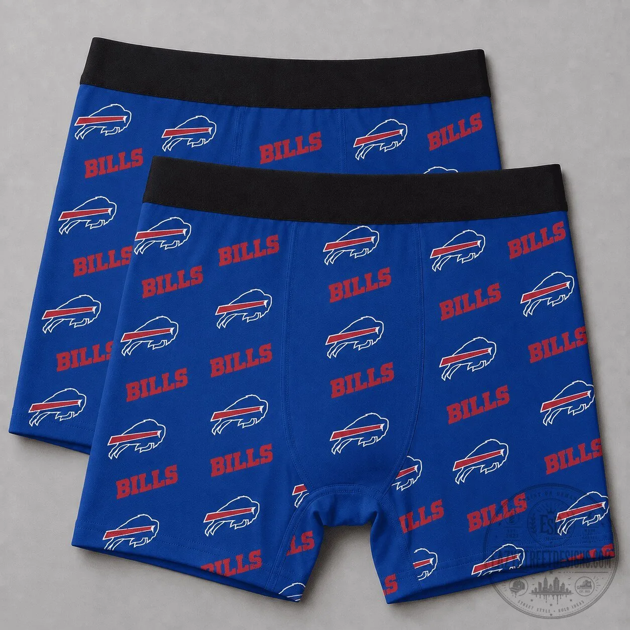 Buffalo Bills Football Team Men's Boxer Briefs Underwear