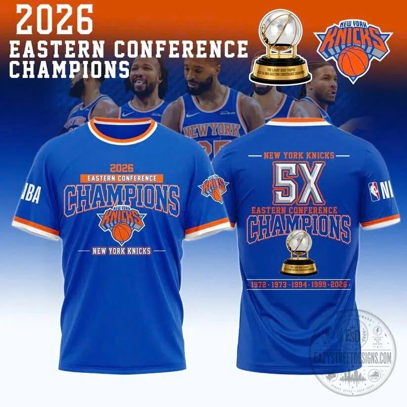 New York Knicks 2026 Eastern Conference Champions NBA T-Shirt
