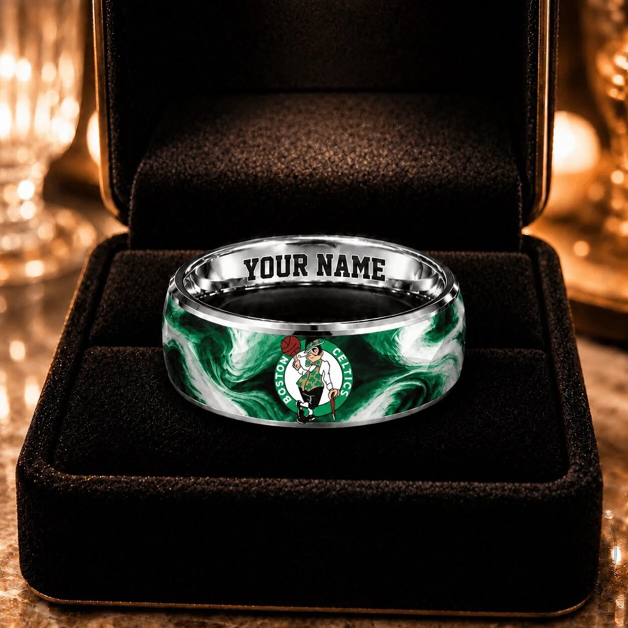 Boston Celtics Personalized Name NBA Championship Ring