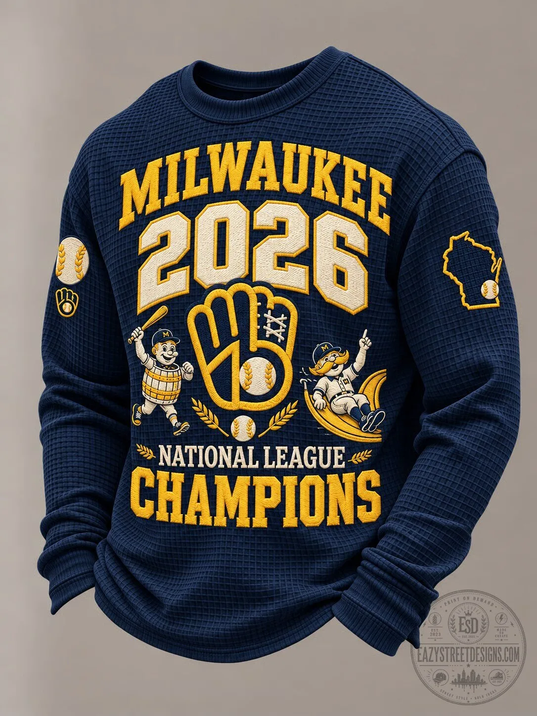 Milwaukee National League Champions 2026 Baseball Sweatshirt