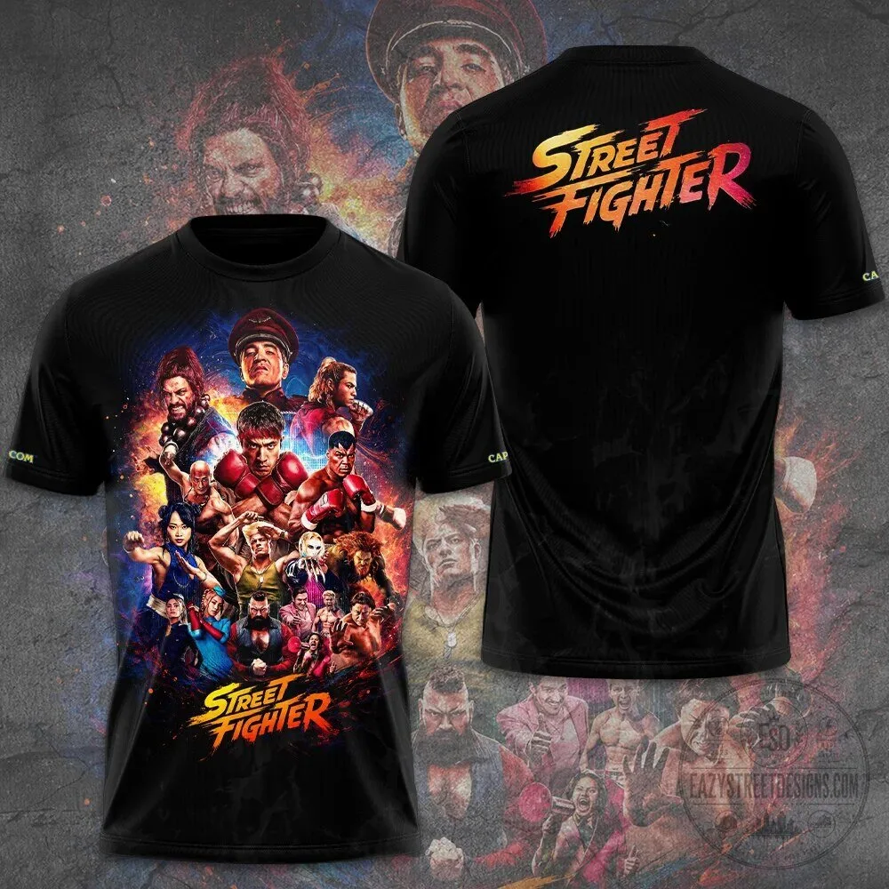 Street Fighter Video Game Character Collage T-Shirt 4 Street Fighter Video Game Character Collage T-Shirt