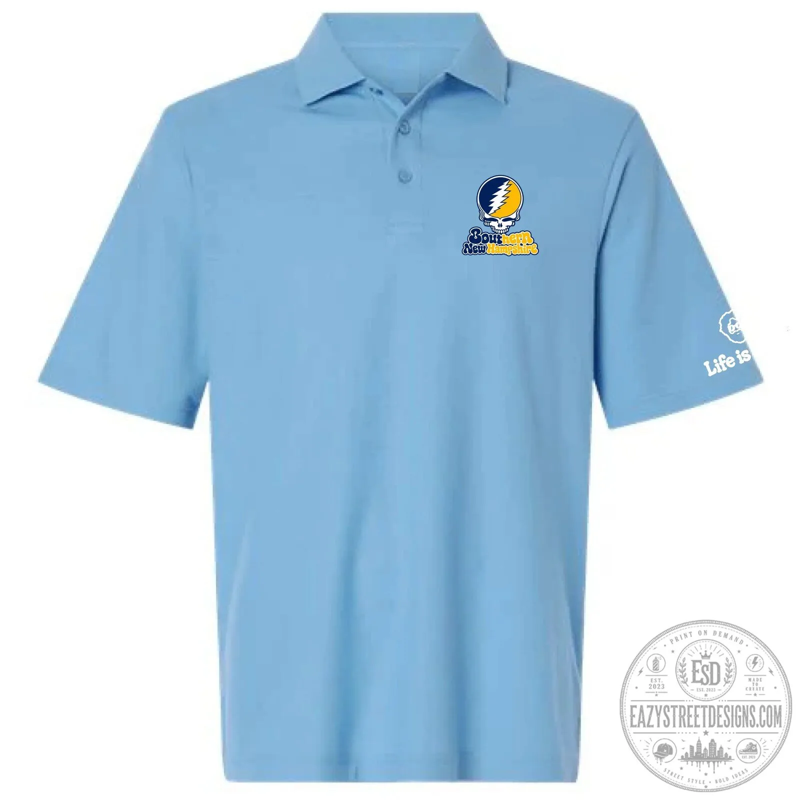 Southern New Hampshire University Grateful Dead Stealie Polo Shirt